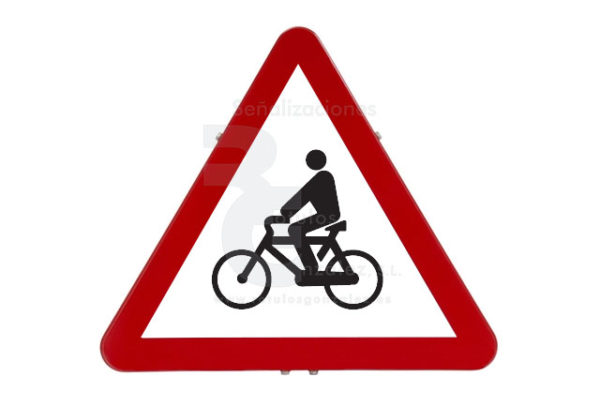 Señal de Código de Acero (P-22) Ciclistas