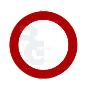 Señal de Código de Acero (R-100) Circulación prohibida