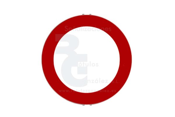 Señal de Código de Acero (R-100) Circulación prohibida