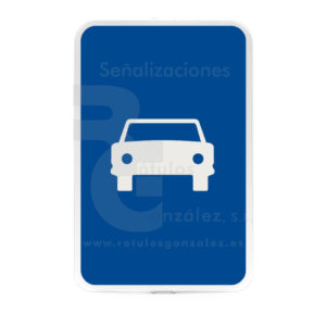 Señal de Código de Acero (S-03) Vía para automóviles