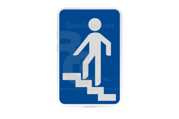 Señal de Código de Acero (S-14a) Paso superior para peatones