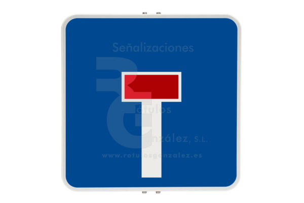 Señal de Código de Acero (S-15a) Preseñalización de calzada sin salida