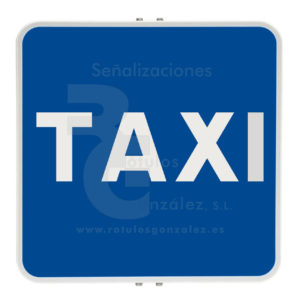 Señal de Código de Acero (S-18) Estacionamiento reservado para taxis