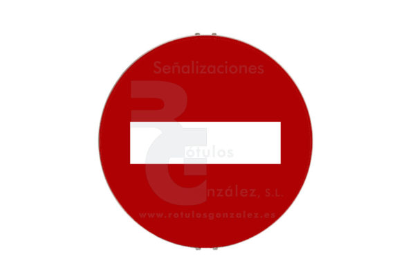 Señal de Código de Acero Obras (TR-101) Entrada prohibida