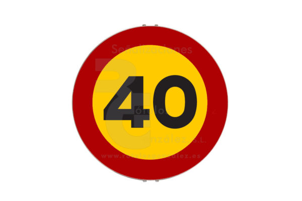 Señal de Código de Acero Obras (TR-301) Velocidad máxima