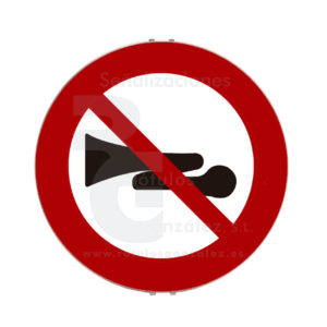 Señal de Código de Acero (R-310) Advertencias acústicas prohibidas
