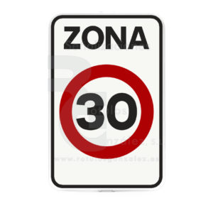 Señal de Código de Acero (S-30) Zona a 30