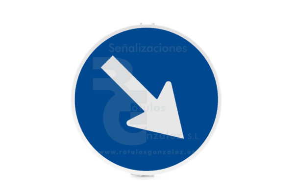 Señal de Código de Acero Obras (TR-401a) Paso obligatorio