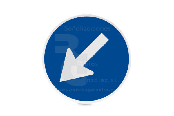 Señal de Código de Acero Obras (TR-401b) Paso obligatorio