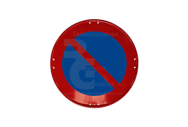 Señal Económica de Acero (R-308) Estacionamiento prohibido