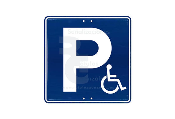 Señal Económica de Acero (S-17) Estacionamiento P.M.R.