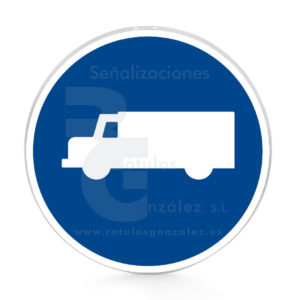 Señal de Código de Aluminio (R-406) Calzada para camiones y furgones