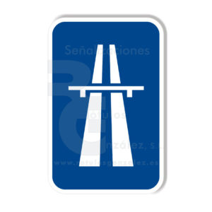 Señal de Código de Aluminio (S-01) Autopista