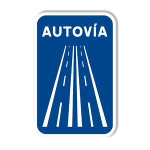 Señal de Código de Aluminio (S-01a) Autovía