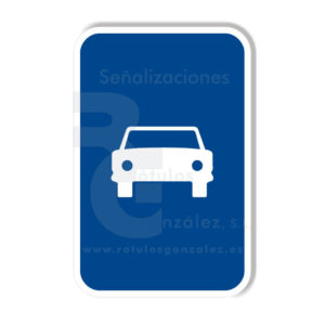 Señal de Código de Aluminio (S-03) Vía para automóviles