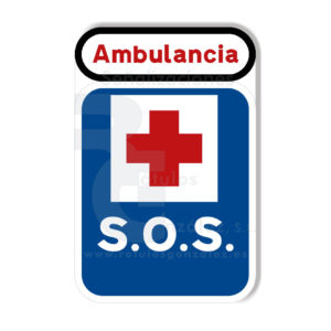 Señal de Código de Aluminio (S-101) Base de ambulancia