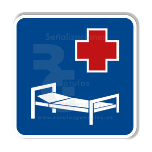 Señal de Código de Aluminio (S-23) Hospital