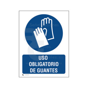 Cartel USO OBLIGATORIO DE GUANTES