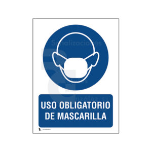 Cartel USO OBLIGATORIO DE MASCARILLA