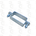 Abrazadera de acero galvanizado para poste rectangular