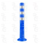 Baliza flexible SLIM de 75 cm · Ø 8 cm · 3 bandas reflectantes plateadas
