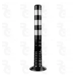 Baliza flexible SLIM de 75 cm · Ø 8 cm · 3 bandas reflectantes plateadas - Imagen 2