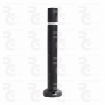 Bolardo flexible de TPU con banda reflectante · Con peana atornillable