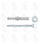 Conjunto de fijación: tornillo M10 × 140, arandela y taco de nylon - Imagen 2
