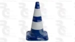 Cono de PVC flexible de 50 cm con bandas reflectantes · 1 kg - Imagen 2