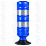 Hito reemplazable H-75 PE con bandas reflectantes RA3 y base de caucho