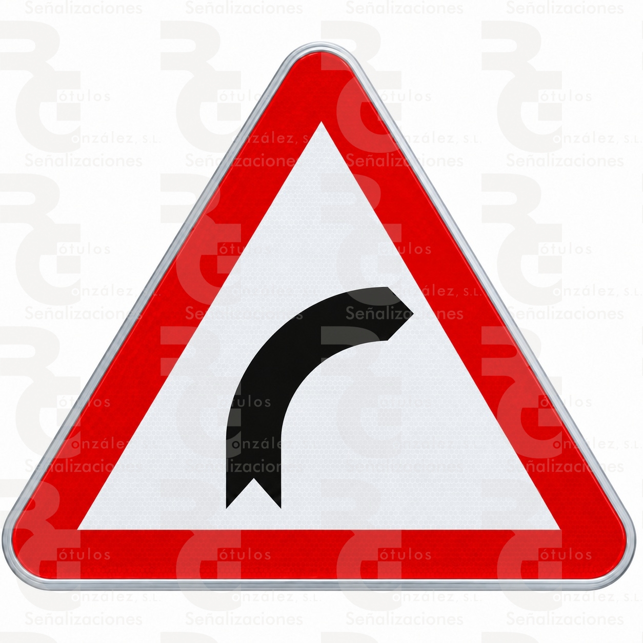 p-13a-alu P-13a · Curva peligrosa hacia la derecha - Imagen 1