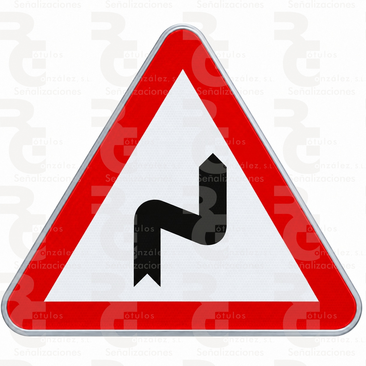 p-14a-alu P-14a · Curvas peligrosas hacia la derecha - Imagen 1
