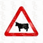 P-23 · Paso de animales domésticos o ganado