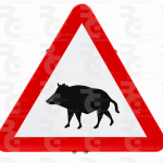 P-24a · Paso de animales en libertad (jabalíes)