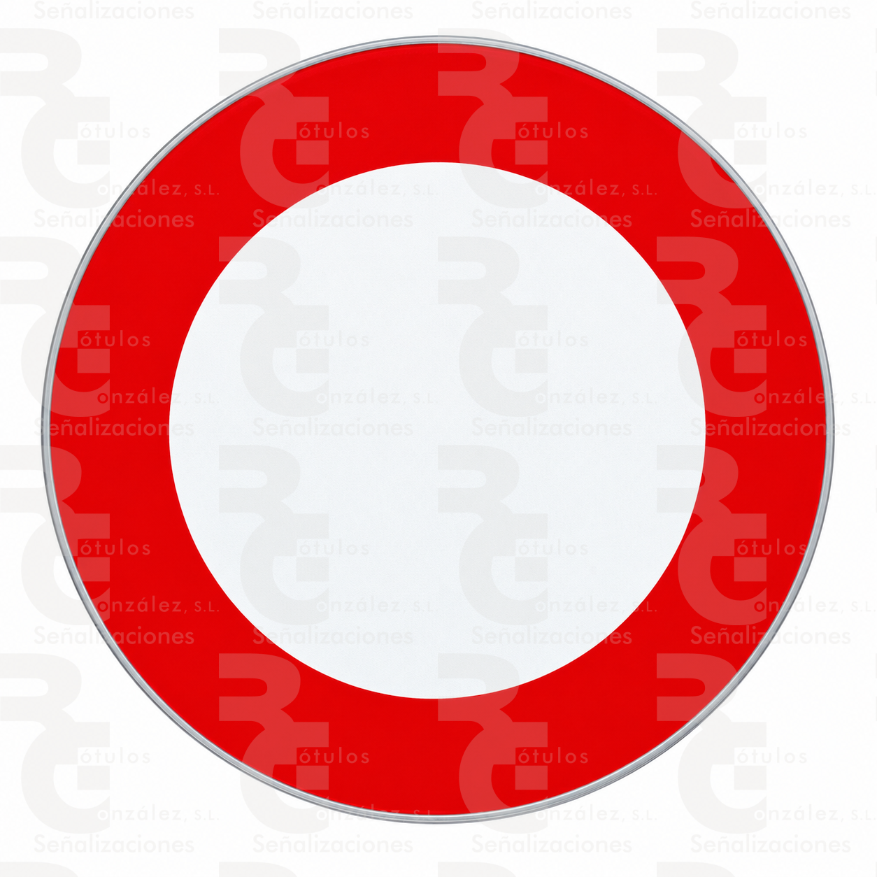 rg-montaje-r-100-alu-2026 R-100 · Circulación prohibida · Aluminio CE - Imagen 1