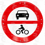 R-102 · Entrada prohibida a vehículos de motor · Económica