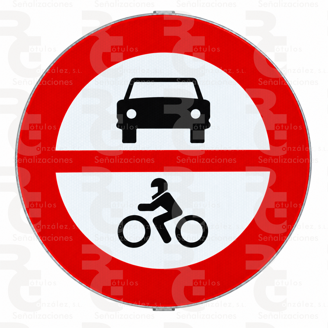 rg-montaje-r-102-mopu-2026 R-102 · Entrada prohibida a vehículos de motor · Acero MOPU CE - Imagen 1