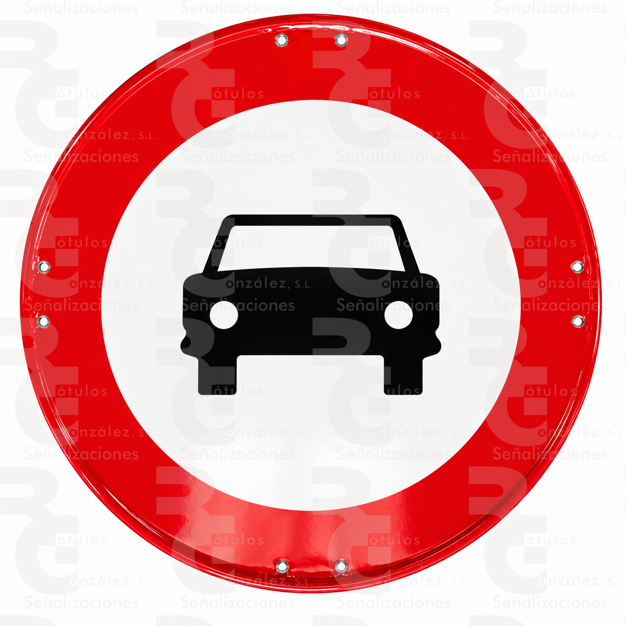 rg-montaje-r-103-eco-2026 R-103 · Entrada prohibida a vehículos de motor, excepto motocicletas de dos ruedas · Económica - Imagen 1