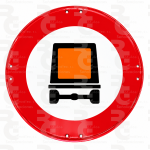R-108 · Entrada prohibida a vehículos que transporten mercancías peligrosas · Económica