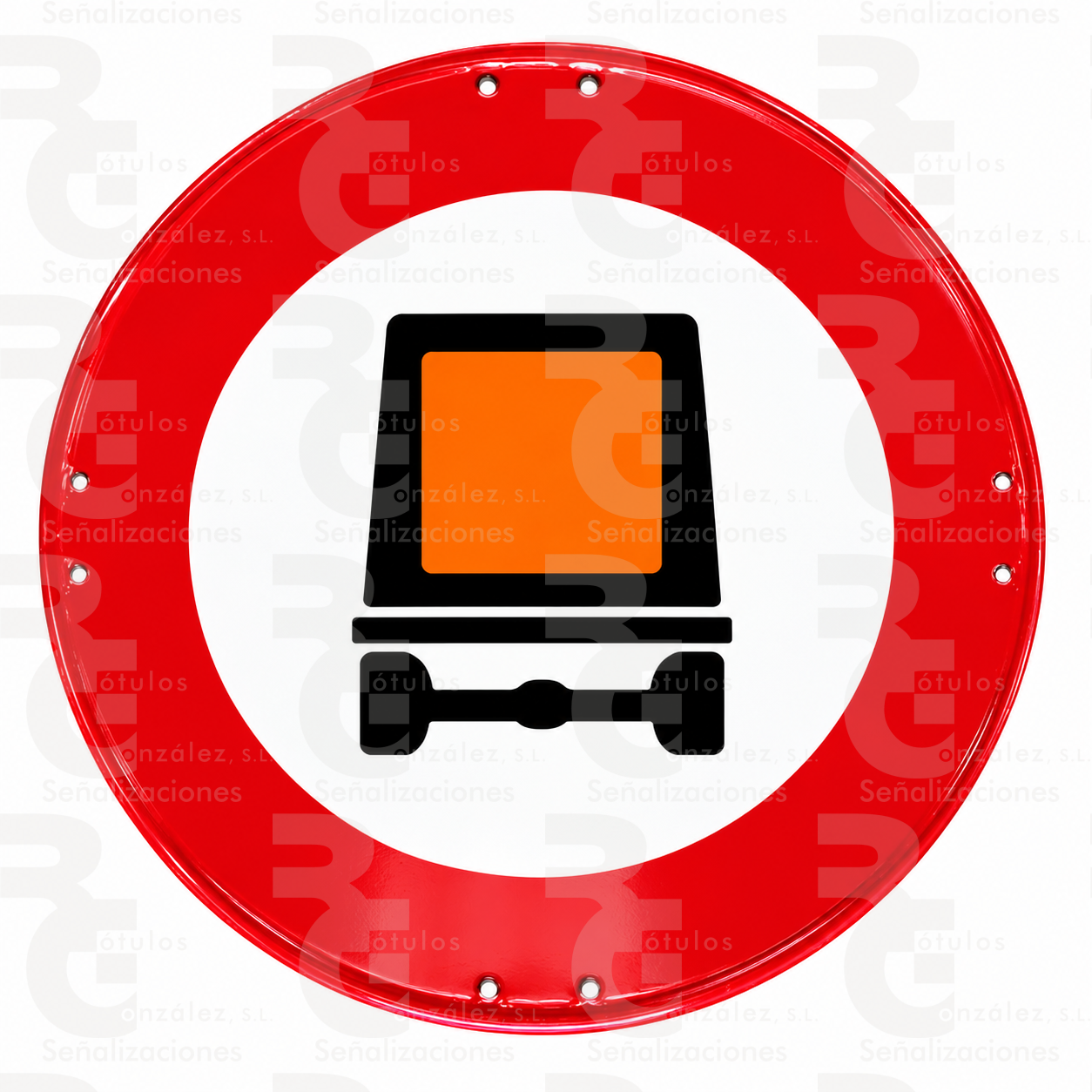 rg-montaje-r-108-eco-2026 R-108 · Entrada prohibida a vehículos que transporten mercancías peligrosas · Económica - Imagen 1