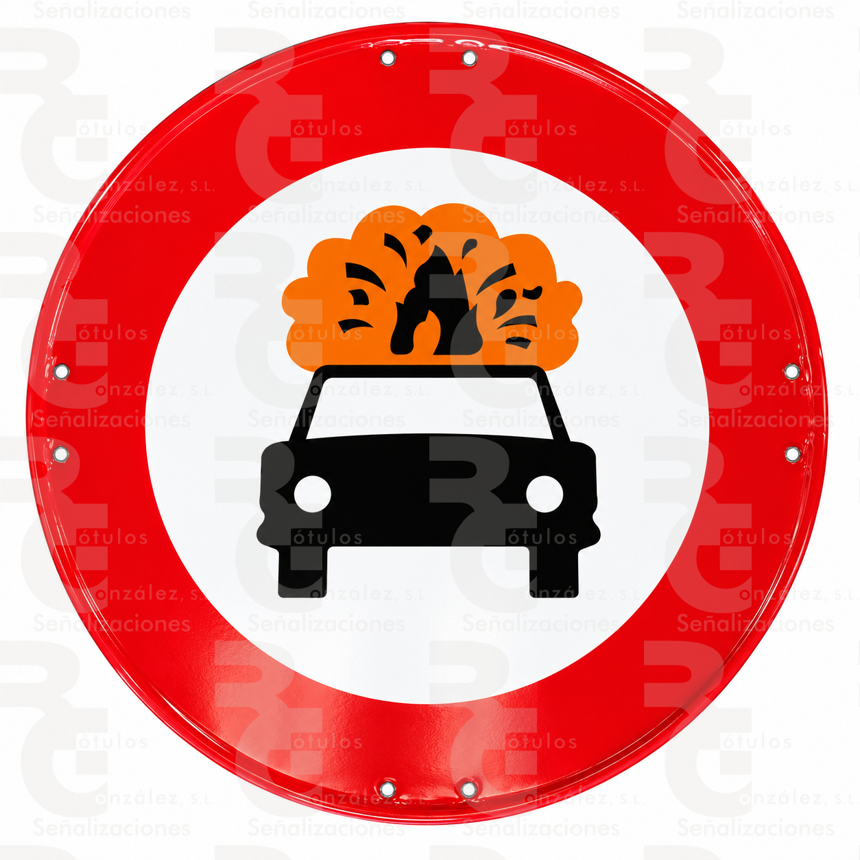 rg-montaje-r-109-eco-2026 R-109 · Entrada prohibida a vehículos que transporten mercancías explosivas o inflamables · Económica - Imagen 1