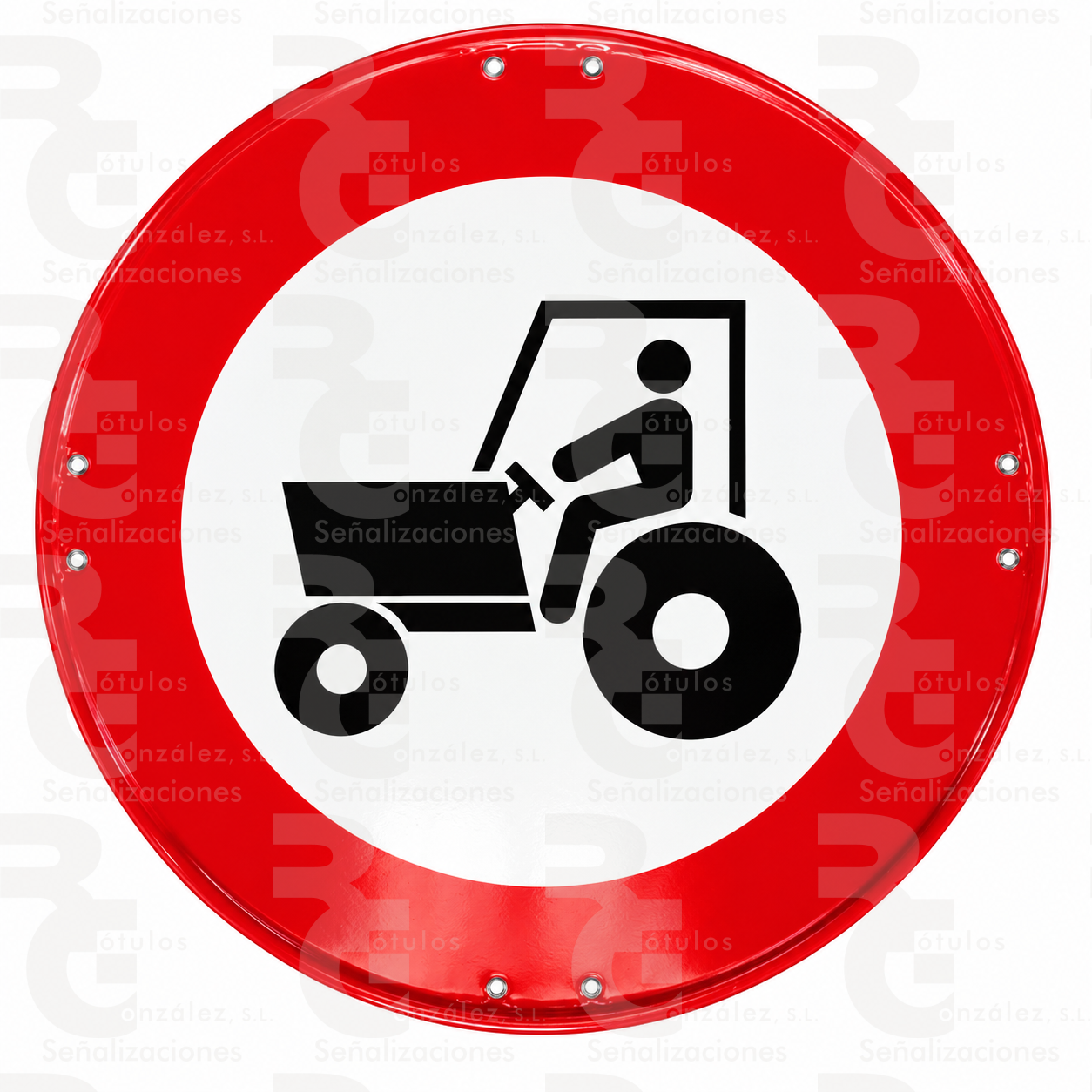 rg-montaje-r-111-eco-2026 R-111 · Entrada prohibida a vehículos agrícolas de motor · Económica - Imagen 1