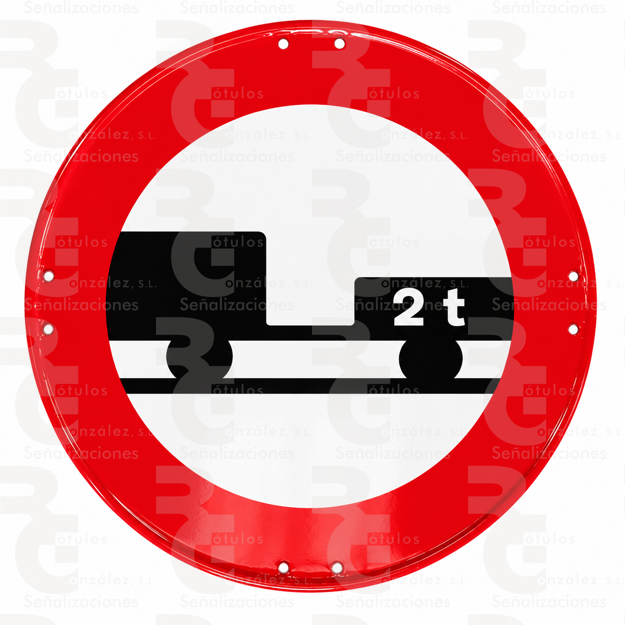 rg-montaje-r-112-eco-2026 R-112 · Entrada prohibida a vehículos de motor con remolque · Económica - Imagen 1
