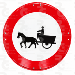 R-113 · Entrada prohibida a vehículos de tracción animal · Económica