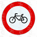 R-114 · Entrada prohibida a ciclos · Acero MOPU CE