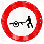 R-115 · Entrada prohibida a carros de mano · Económica