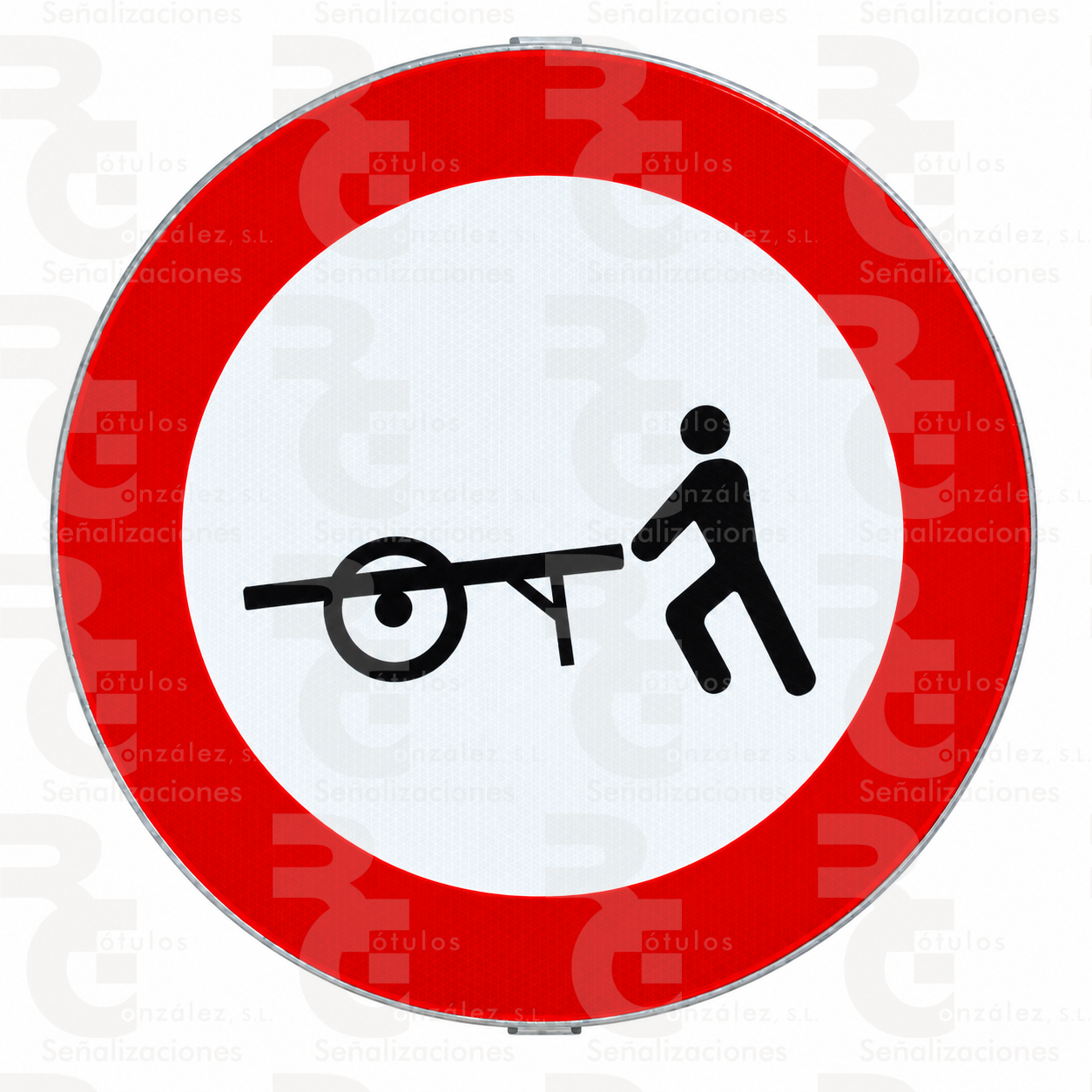 rg-montaje-r-115-mopu-2026 R-115 · Entrada prohibida a carros de mano · Acero MOPU CE - Imagen 1