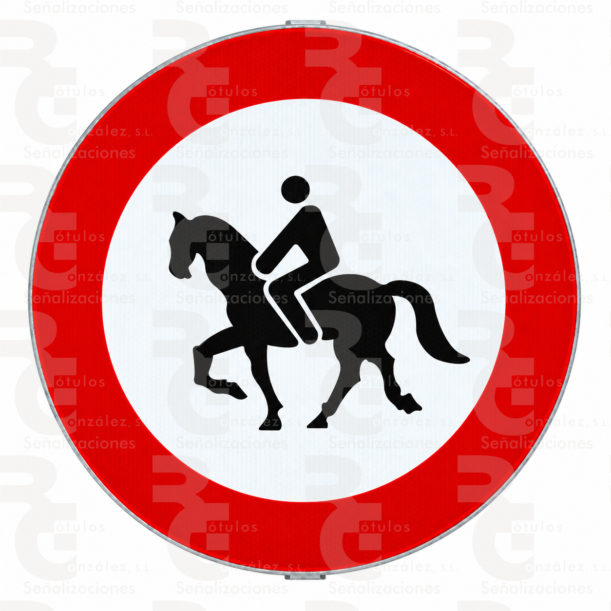 rg-montaje-r-117-mopu-2026 R-117 · Entrada prohibida a animales de montura · Acero MOPU CE - Imagen 1