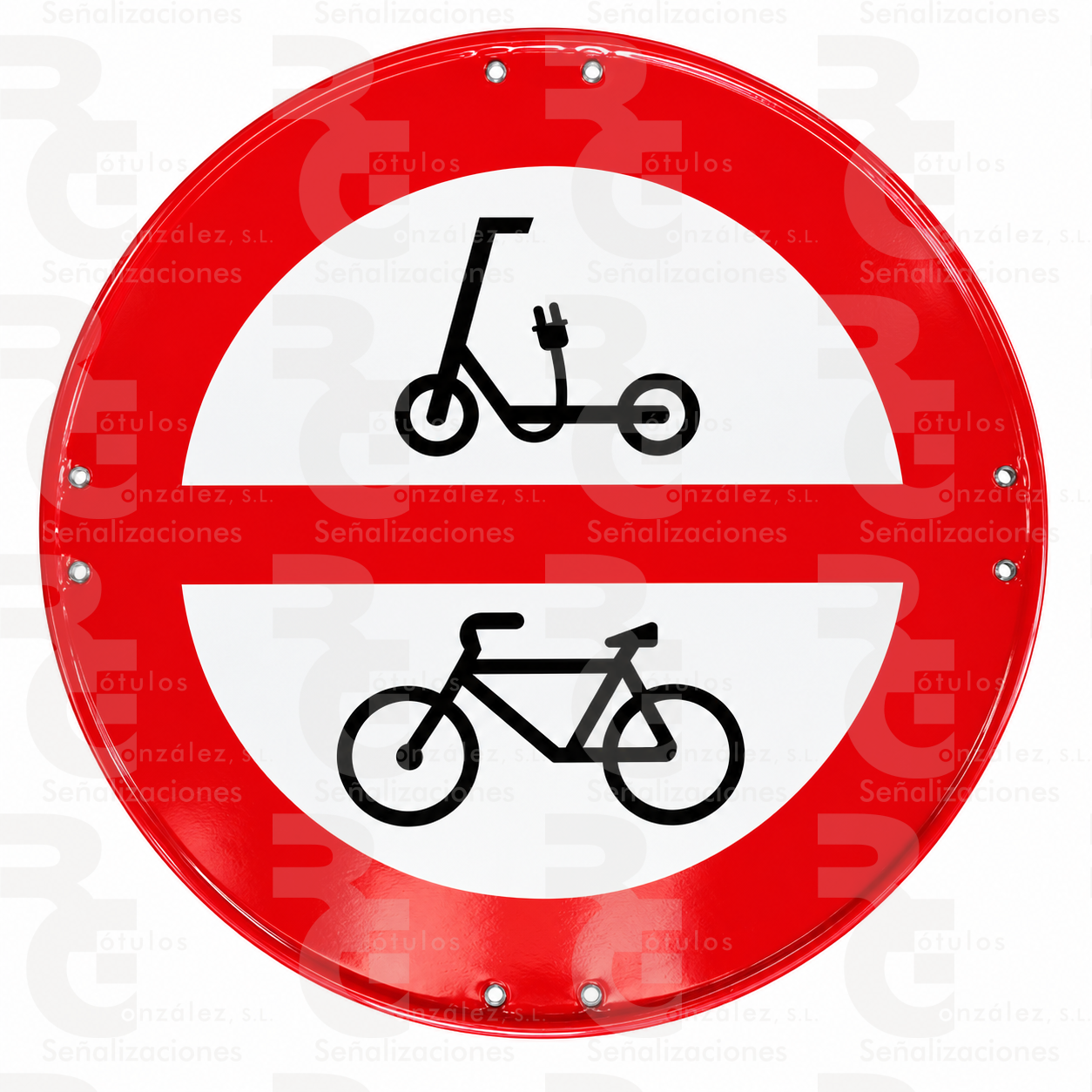 rg-montaje-r-119-eco-2026 R-119 · Entrada prohibida a ciclos y vehículos de movilidad personal · Económica - Imagen 1