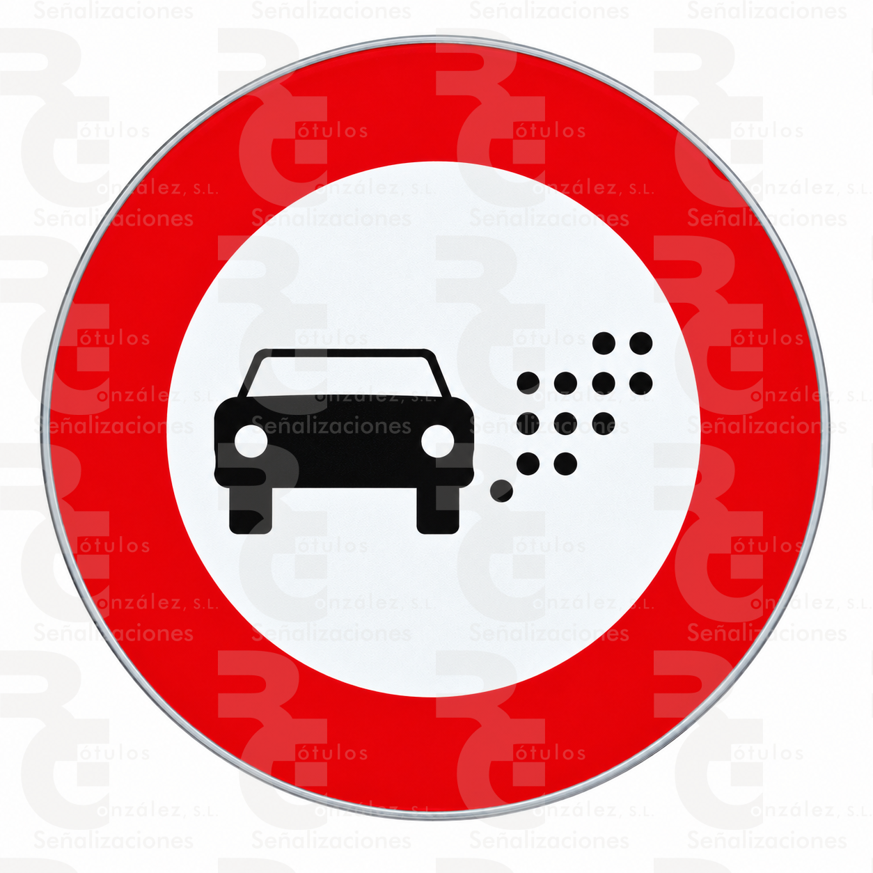 rg-montaje-r-120-alu-2026 R-120 · Entrada prohibida según distintivo ambiental u otros criterios ambientales · Aluminio CE - Imagen 1
